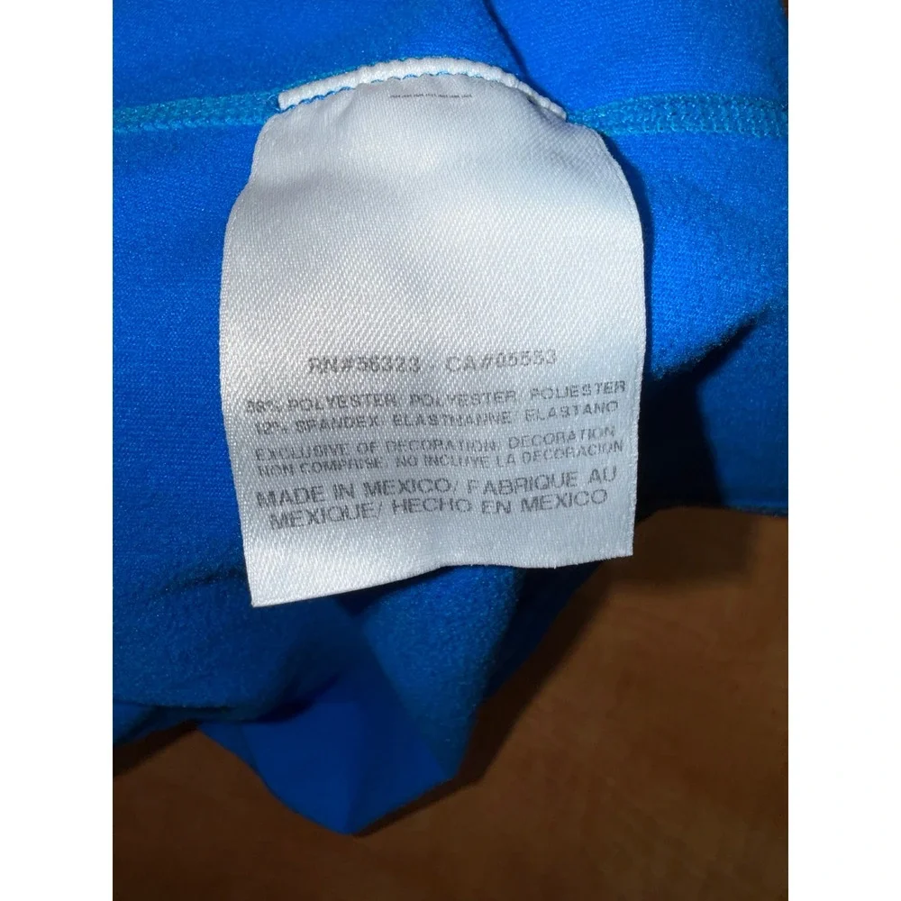 Nike Pro Combat Dri-FIT Mock Neck Long Sleeve Compression Shirt Blue Mens Small